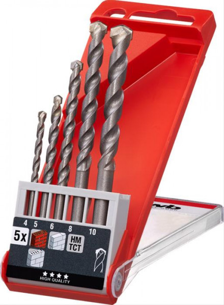 Steinbohrersatz, 5-tlg., ø 4, 5, 6, 8, 10 mm