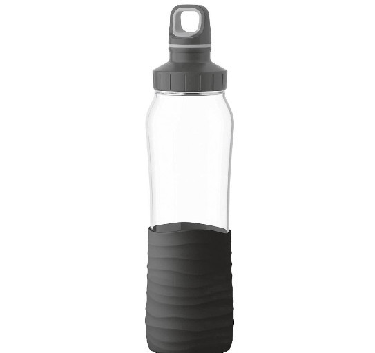 EMSA Trinkflasche Glas 0,7 L Silikonmanschette
