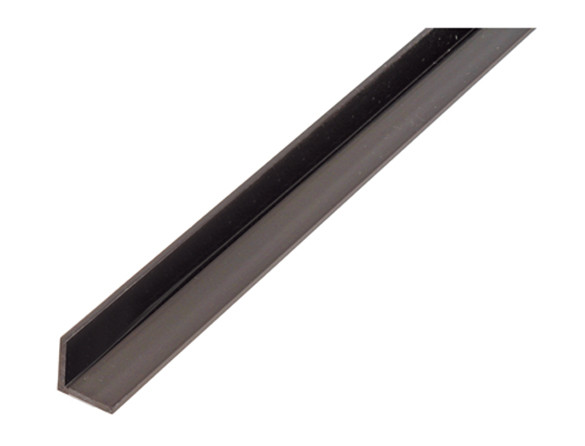 Winkelprofil Alberts Kunststoff schwarz 1m 30x30mm
