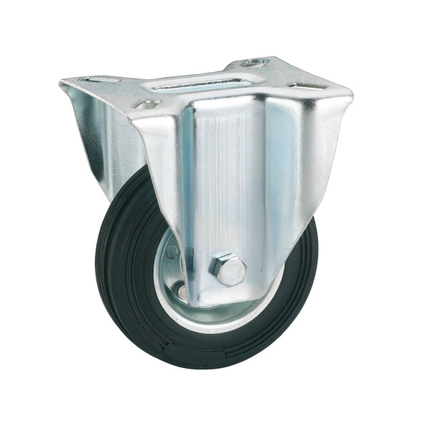 Vollgummireifen-Bockrolle 80x25 mm