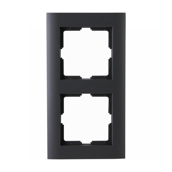 ATHENIS IP44 – 2-fach Abdeckrahmen anthrazit