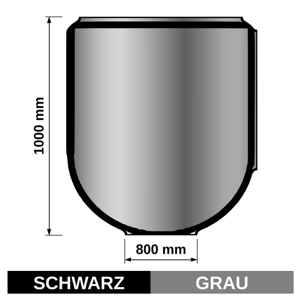 ediFire Bodenplatte 800 × 1000 mm, schwarz/grau