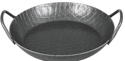 TURK Servierpfanne Schmiedeeisern extra hohem Rand Ø 28 cm schwarz