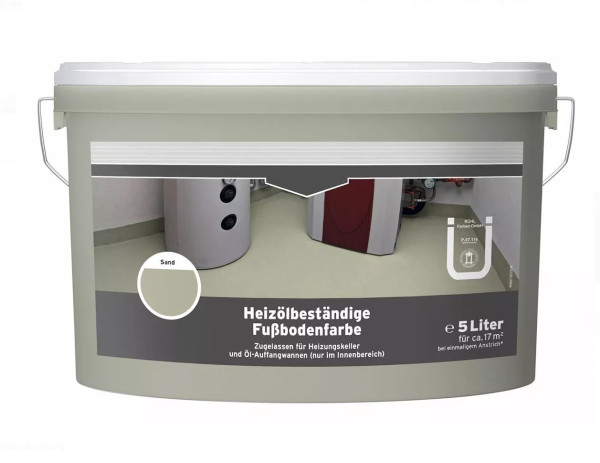 Profi Farben PROFI Heizölbeständige Fußbodenfarbe Sand 5 Liter