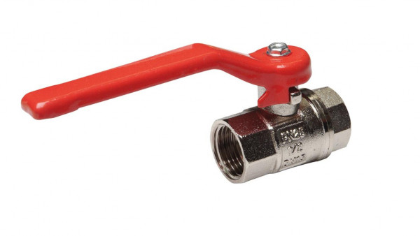 Kugelhahn Messing 1/2 Zoll mit Absperrhebel