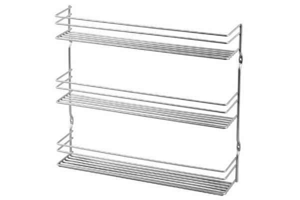 METALTEX Gewürzregal 3 Etagen silber 37x8x31cm