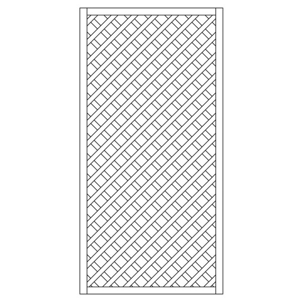 Rankzaun / Rankgitter Trennspalier 6x6 gerade 90x180cm
