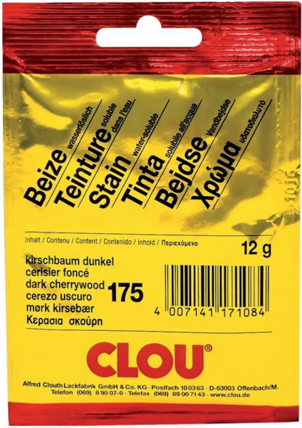 Clou Beize / Pulver-Beize wasserlöslich Nr. 175 kirschbaum 10g