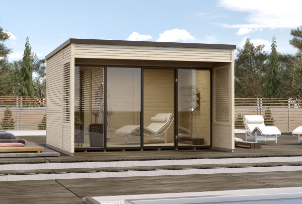WEKA® Designhaus Cubilis 2.0 Gr.1 45mm natur 388x394cm