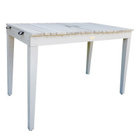 Habau Gartentisch / Balkontisch mit Wäscheleine Holz grau 106x60cm Habau Gartentisch / Balkontisch mit Wäscheleine Holz grau 106x60cm