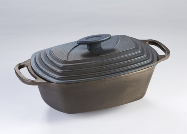 Gusseisen Topf oval Globe-fire 43x22xH13cm