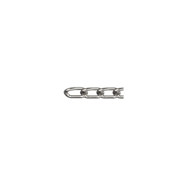 Ringkette Nr. 9450 Stahl vernickelt, 2,5 mm, Meterware