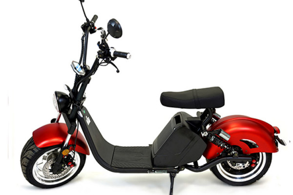 Chopper, Elektroroller, E-Roller 1500/25/3.0 sw-weinrot