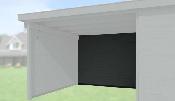 Rückwand für Anbau 295 cm, wekaLine 28 mm, anthraz