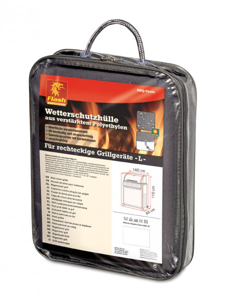 Abdeckhaube / Abdeckung für rechteckige Grillgeräte Gr. L 160x65x110cm
