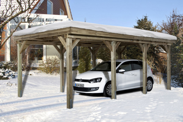 Weka Carport 609 Flachdach kdi 325x622cm