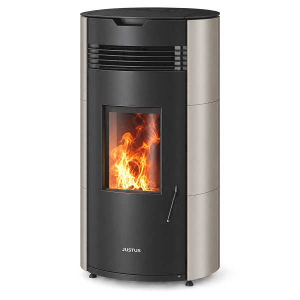 Pelletofen Justus Norta schwarz Taupe 8kW