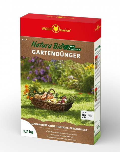 Wolf Garten Natura Bio Gartendünger NG 1,7 für 25 m²