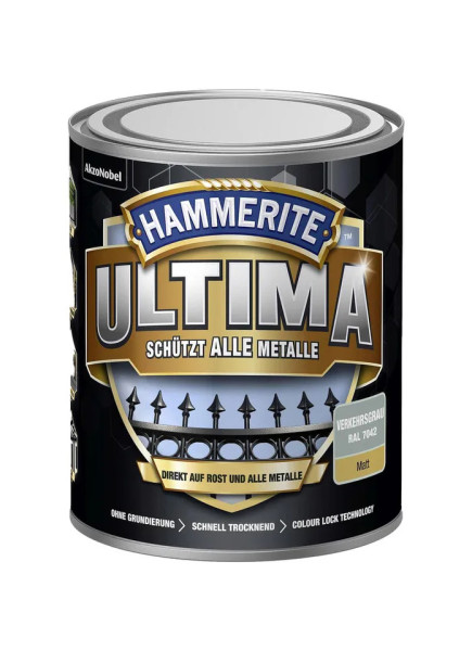 HAMMERITE® 3in1 Schutzlack Ultima verkehrsgrau matt 750ml