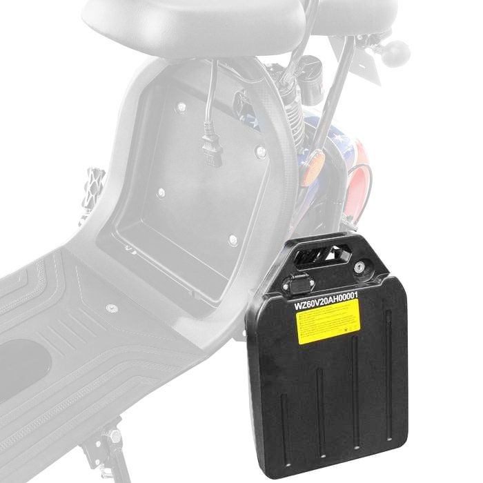 Ersatz-Batterie 60V 20AH für Elektroroller E-Chopper CP1 | Akku 