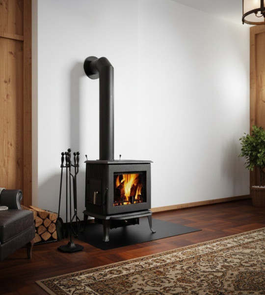 Kaminofen Globe-fire Jupiter raumluftunabhängig Guss schwarz 7kW
