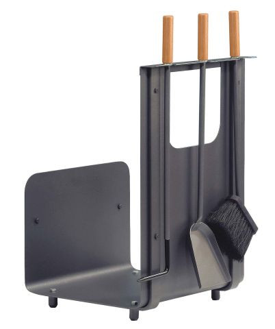Kaminbesteck / Holzablage Lienbacher anthrazit Buche 3-tlg.