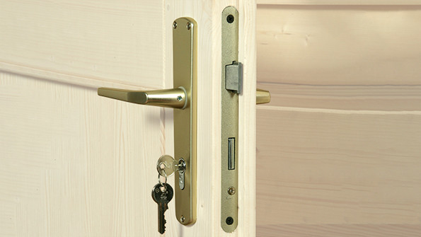 Gerätehaus Holz 28 mm Weka Gartenhaus Set 122 Gr.1 natur 285x244cm