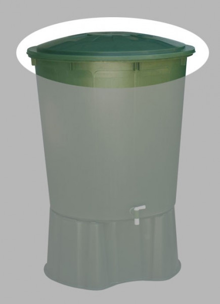 Garantia Deckel für Regentonne 510 L rund Farbe grün