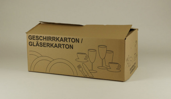 Umzugskarton / Geschirrkarton mit Einsatz 620x316x230mm 2Stück