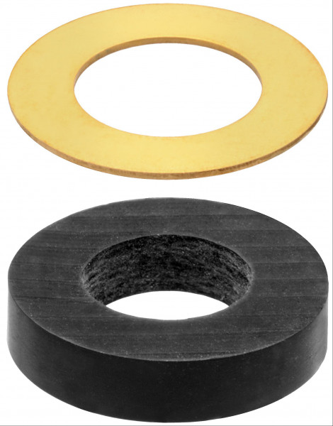 Gummi-Quetschdichtung mit Messing Gleitring