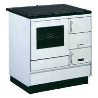 Küchenherd Holzherd Bartz HKK 80/60 Guss-Stahlplatte weiß Ans. links Küchenherd Holzherd Bartz HKK 80/60 Guss-Stahlplatte weiß Ans. links