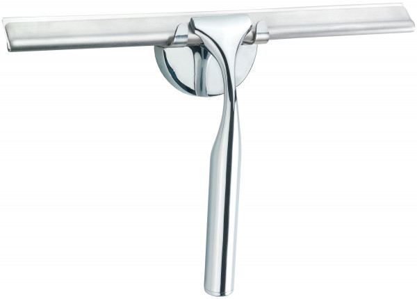 Duschkabinenabzieher inkl. Wandhalter Edelstahl 24cm