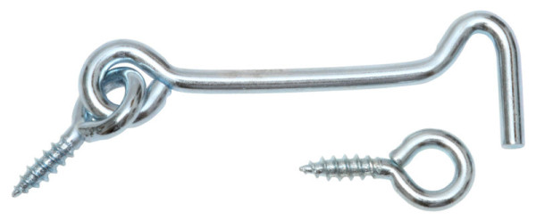 Sturmhaken mit Öse 120 mm, Stahl verzinkt, 2 Stück