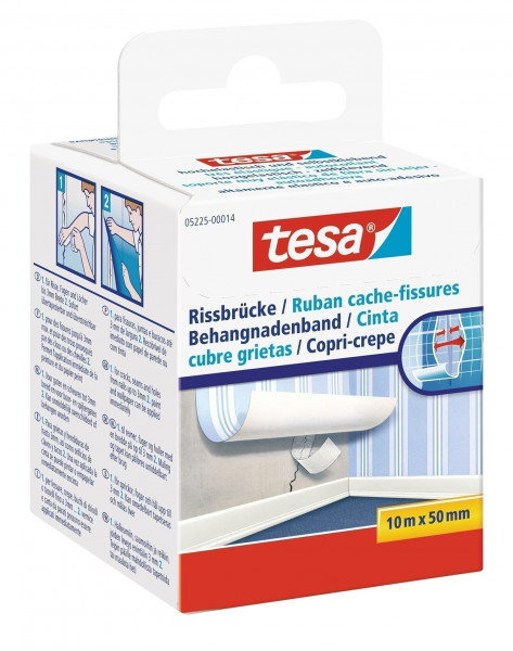 tesa® Rissbrücke Spezialvlies weiss 10 m x 50 mm
