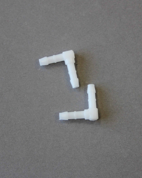 Winkelstück für Luftschlauch Huber Erich Ø 6mm 21x21mm 2 Stück