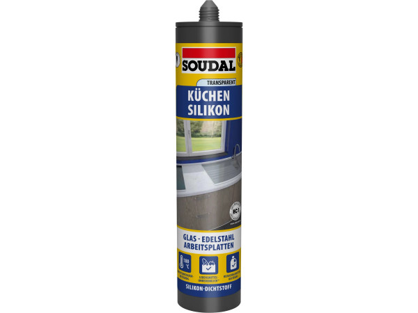 SOUDAL Sanitär Silikon Küche und Bad 300ml transparent