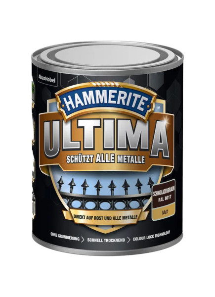 HAMMERITE® 3in1 Schutzlack Ultima schokoladenbraun matt 750ml