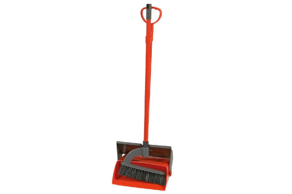 RIVAL Kehrgarnitur Langstiel Kunststoff rot bis 130cm