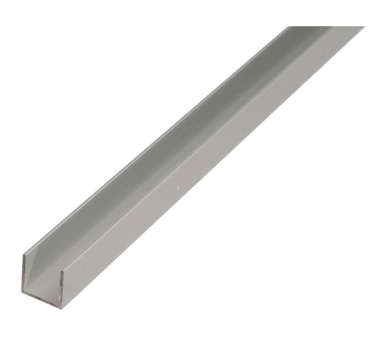 U-Profil Alberts Alu silberfarbig 10x8x1000mm