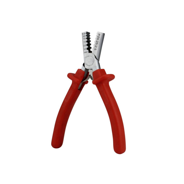 Aderendhülsen-Presszange f. 0,25-2,5mm²