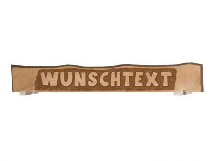 handgeschnitztes Massivholzschild mit individuelle