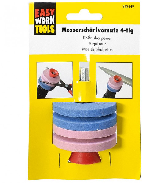 EW Messerschärfvorsatz Bohrmaschine 4-teilig