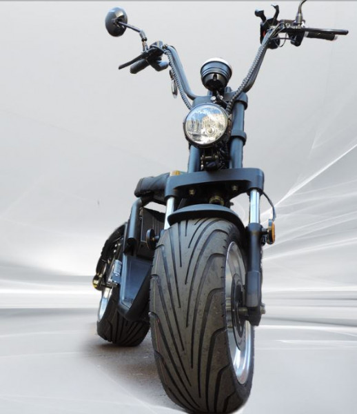 Citi Cruiser Elektro Scooter Chopper City-Scooter schwarz glänzend