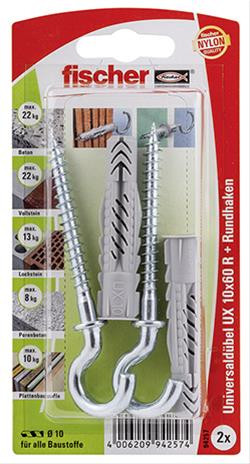 Universaldübel UX 10 x 60 RH K SB-Karte