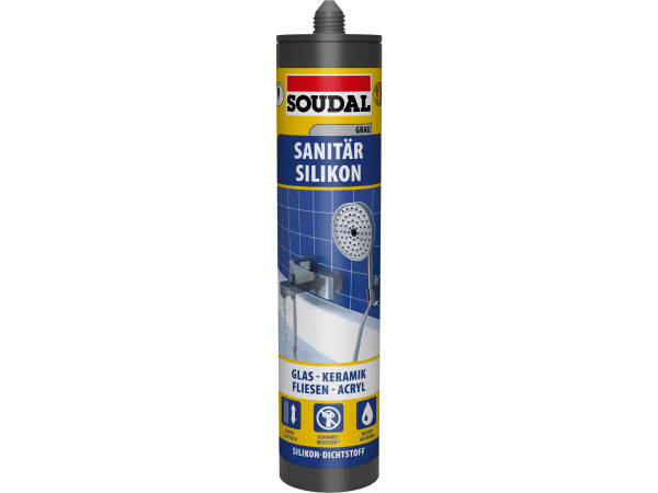 Soudal Dusche & Bad Silikon Grau 300 ml