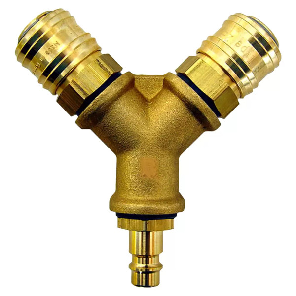 Druckluft Verteiler 2-fach Güde 3/8"IG