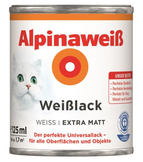 Alpina Alpinaweiß Weißlack extra matt 125ml