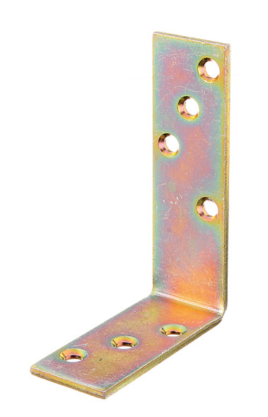 Balkenwinkel Alberts ungleichschenklig gelb verzinkt 80x120mm