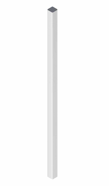 EASY-FENCE Alu-Pfosten Silber 7 x 7 x 100 cm
