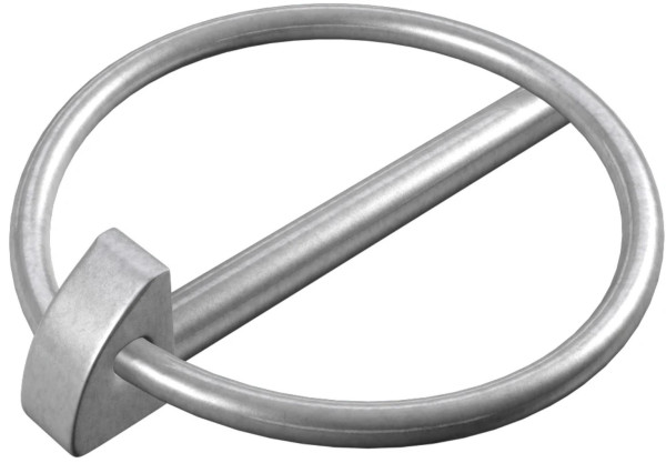 Dörner + Helmer Klappsplint 6 mm – Verzinkt, mit rundem Federring